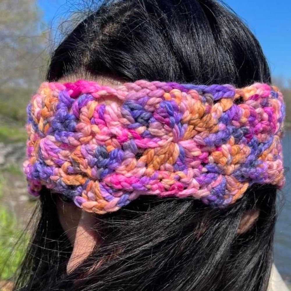 crochet rainbow handmade hero headband Spring Floral Fashion